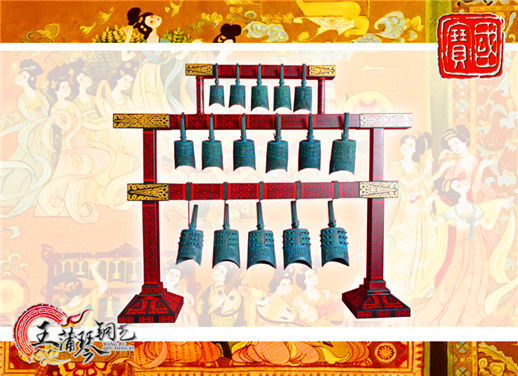 16件套系編鐘、編磬、特鐘、特磬，堂廟祭典用品